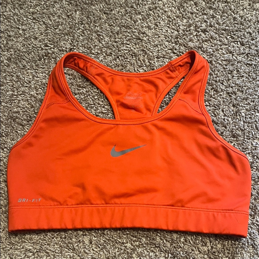 Nike Women's Bright Orange Sports Bra